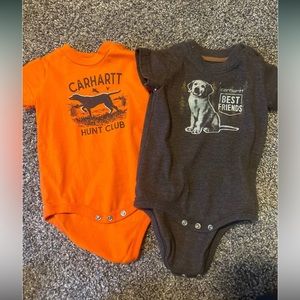 6m Carhartt baby boy two shirts